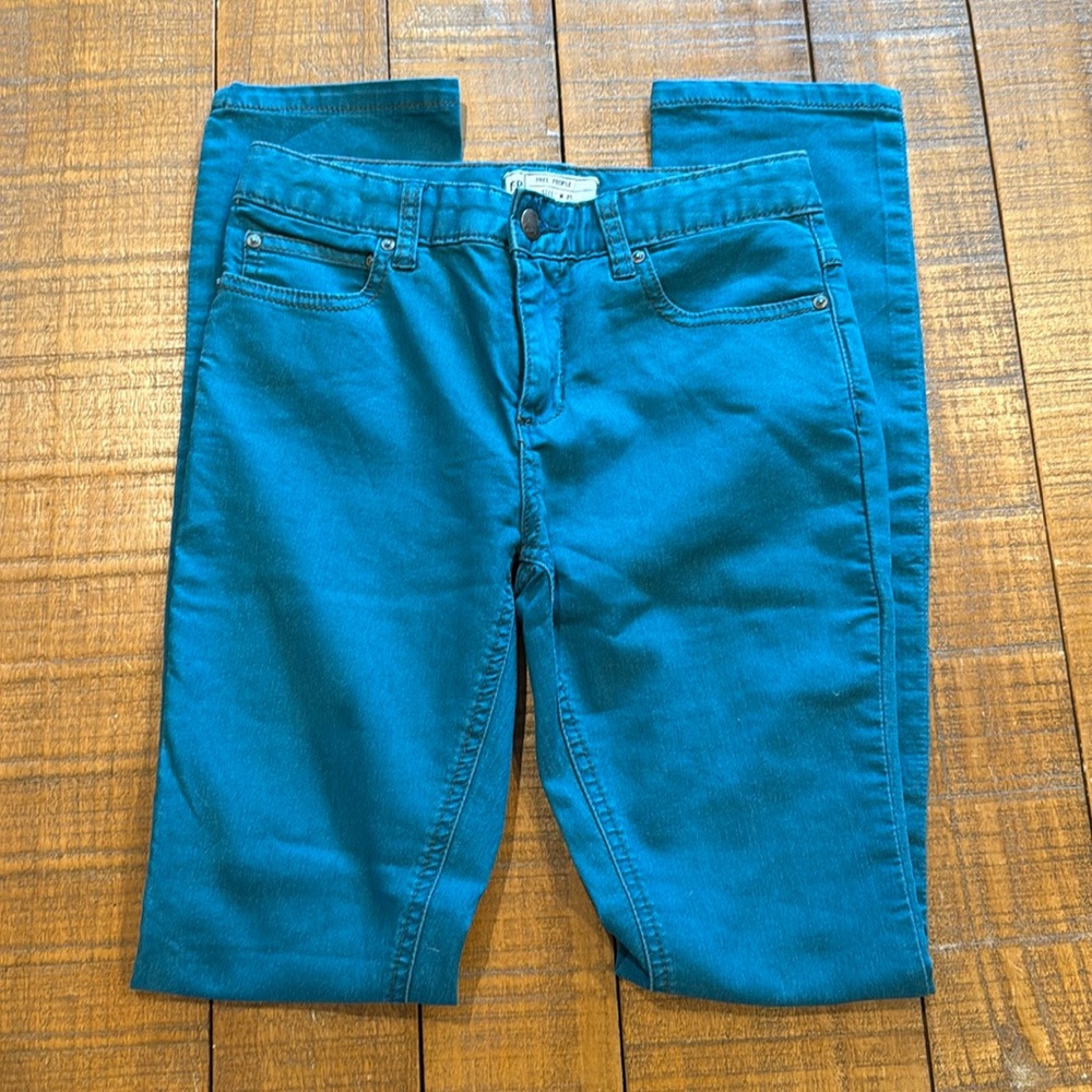 Free People Teal Jeans - 25